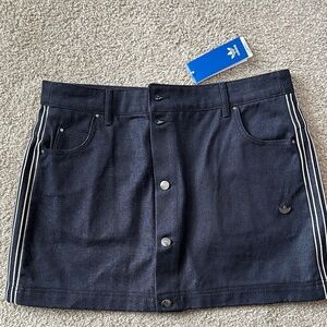 ADIDAS ORIGINALS
High Waist Denim Mini Skirt With Pockets In Blue